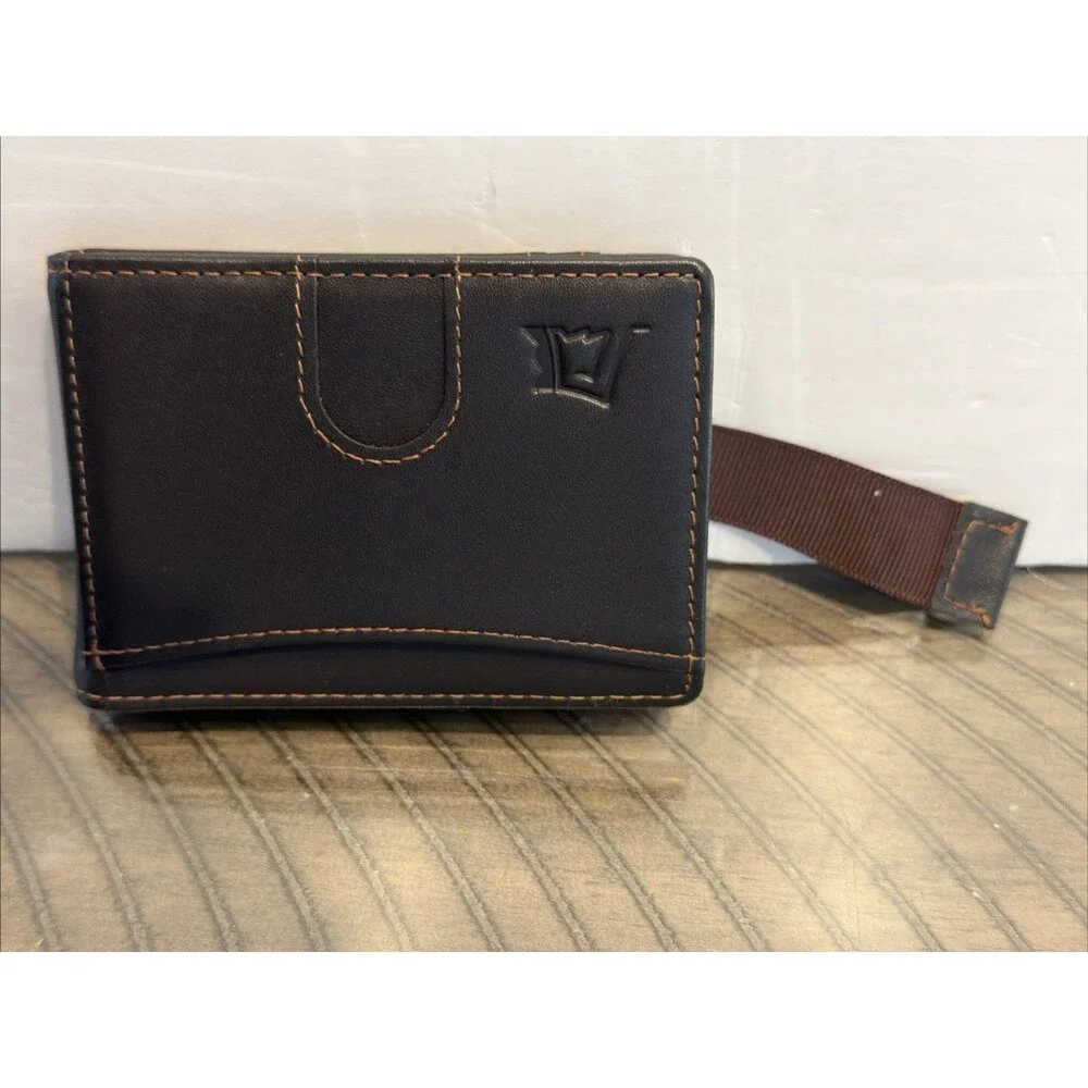 Kings Loot LEATHER Bifold Wallet Money Clip RFID Brown